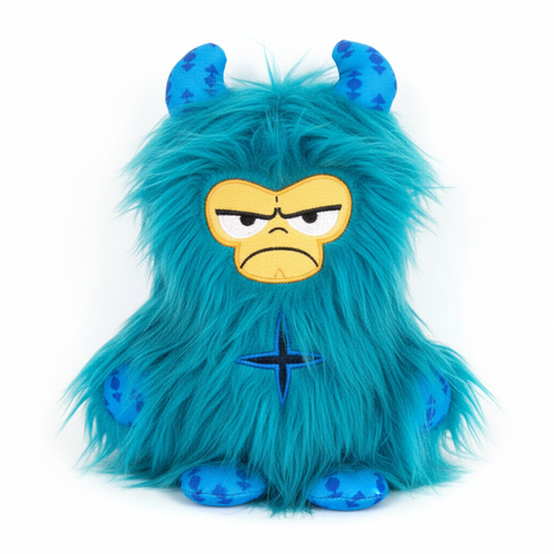 Blue Monster Plush Dog Toy