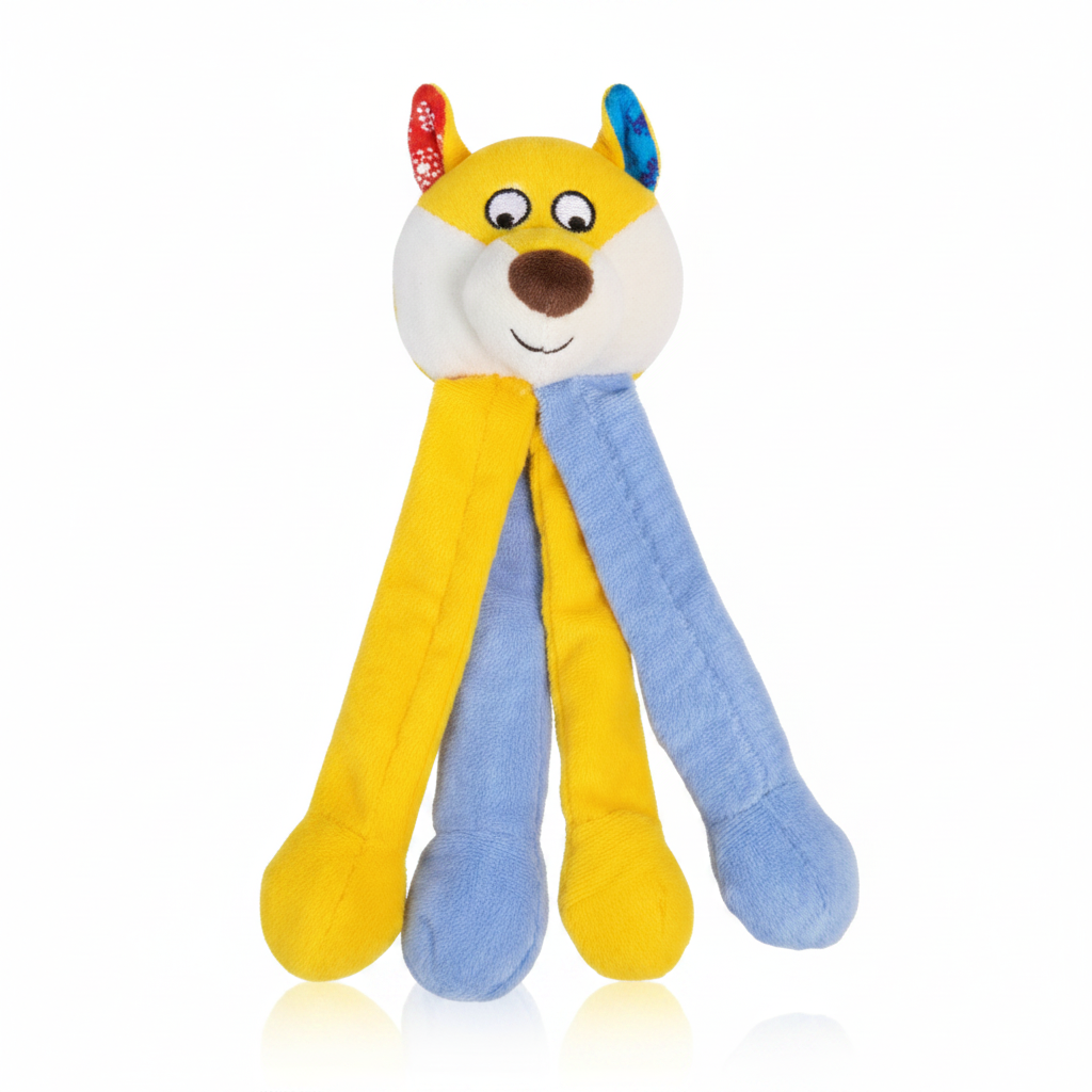Blue Monster Plush Dog Toy
