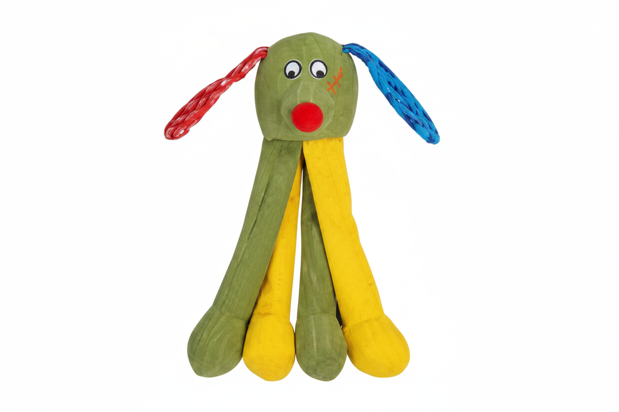 Blue Monster Plush Dog Toy