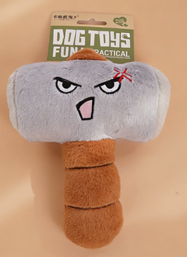 Funny Face Plush Dog Toy