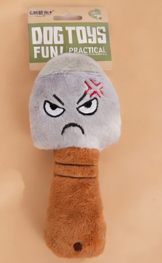 Funny Face Plush Dog Toy