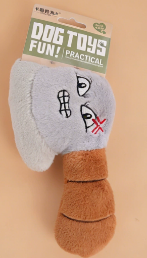 Funny Face Plush Dog Toy