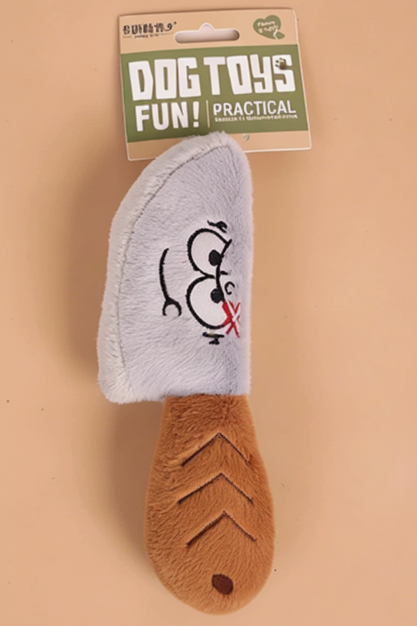 Funny Face Plush Dog Toy