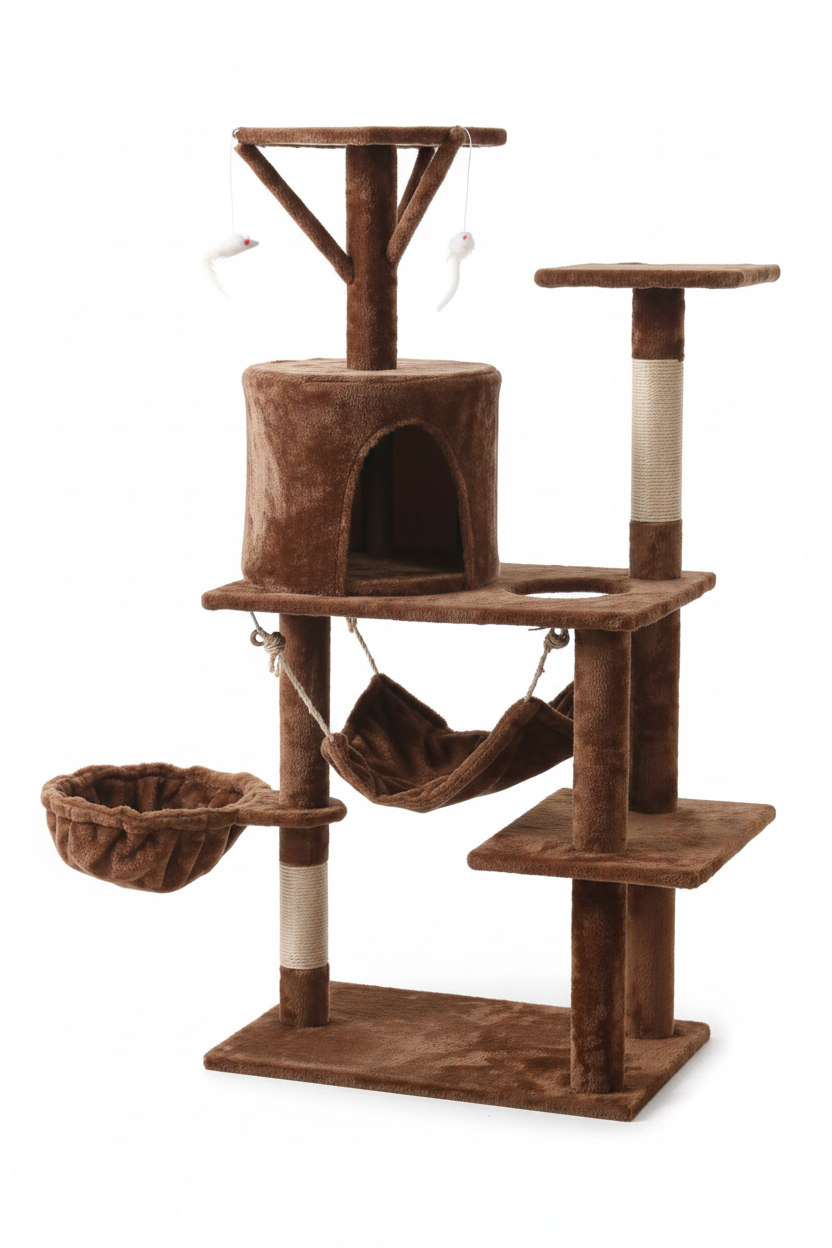 Cat Tower with Hammock and Toys